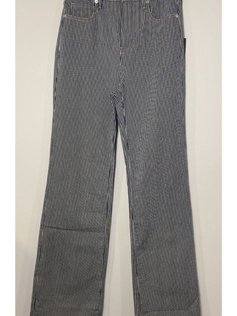 NWT Veronica Beard Jeans Crosbie High Rise Wide Leg Solstice Stripe 25 New - Picture 2 of 8